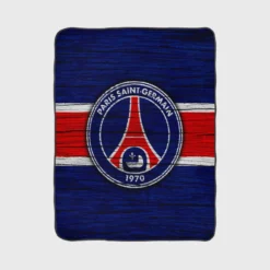 Popular Paris Soccer Team PSG Logo Fleece Blanket 1