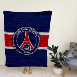 Popular Paris Soccer Team PSG Logo Fleece Blanket