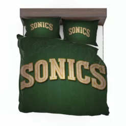 Popular Seattle Supersonics Basketball team Bedding Set 1