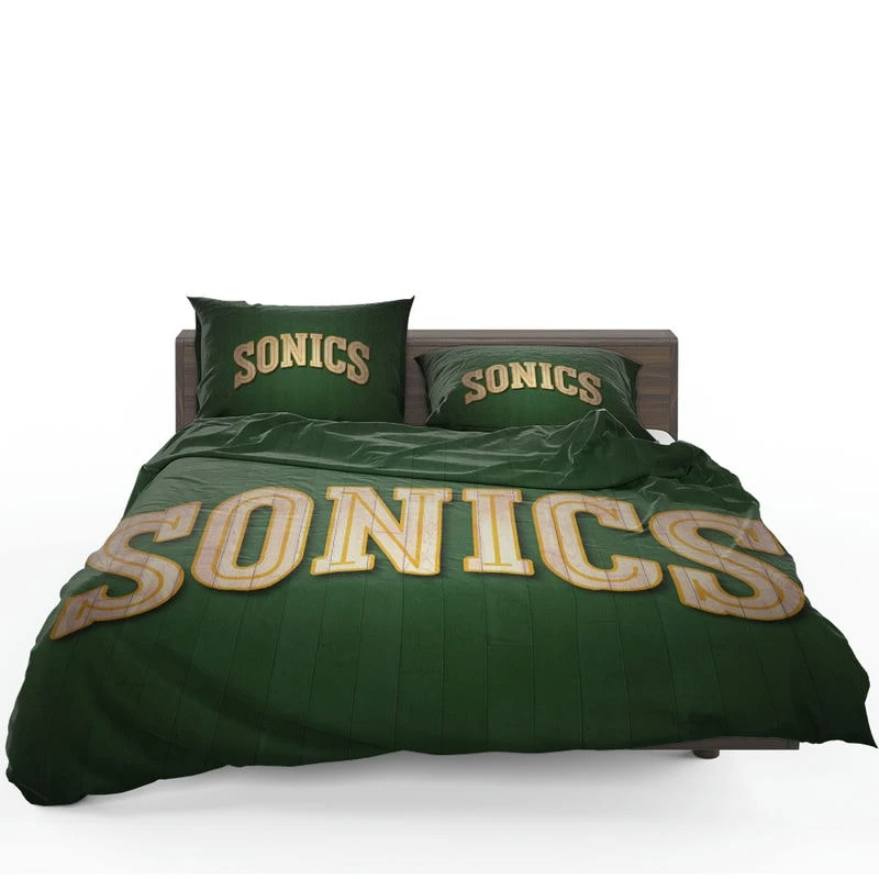 Popular Seattle Supersonics Basketball team Bedding Set