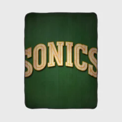 Popular Seattle Supersonics Basketball team Fleece Blanket 1