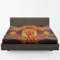 Popular Soccer Club Manchester United Logo Fitted Sheet 1