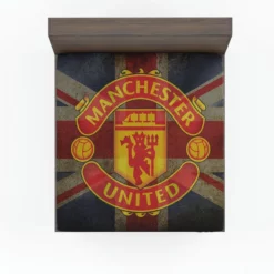 Popular Soccer Club Manchester United Logo Fitted Sheet