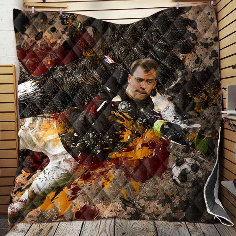 Popular Soccer Player Manuel Neuer Quilt Blanket