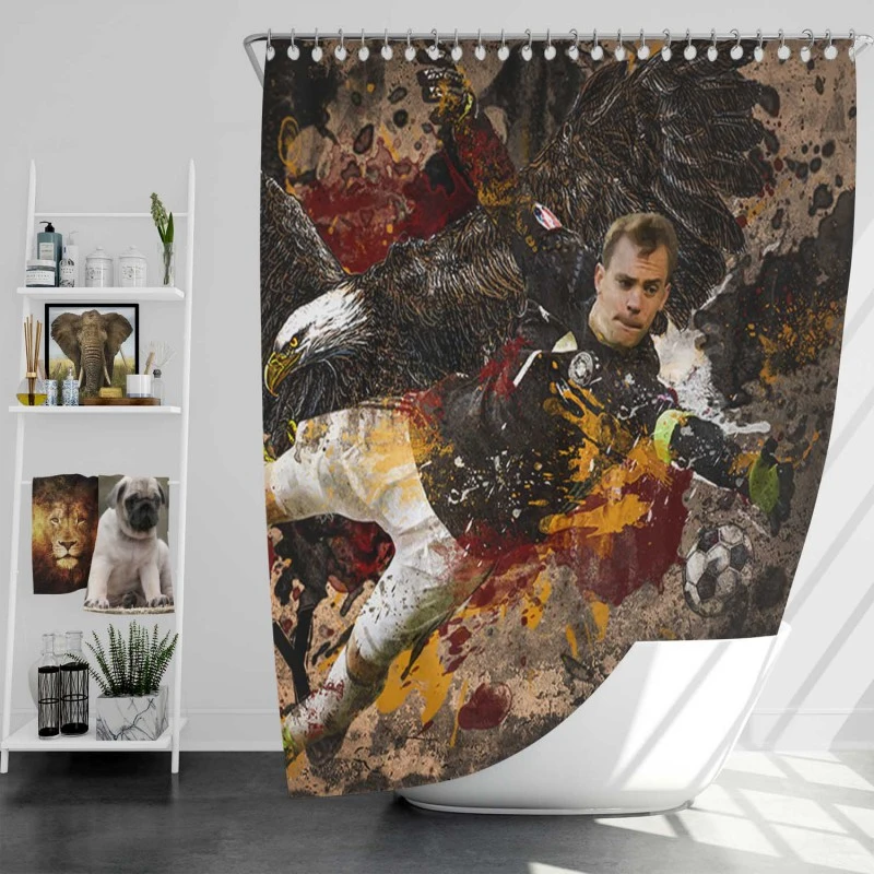 Popular Soccer Player Manuel Neuer Shower Curtain