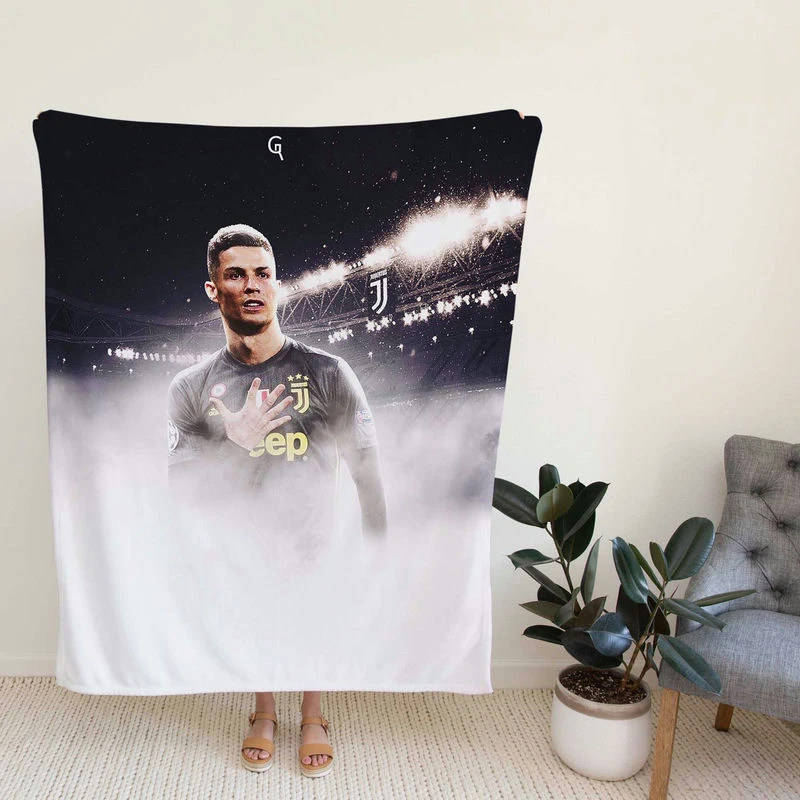 Popular Sports person for All Time Cristiano Ronaldo Fleece Blanket