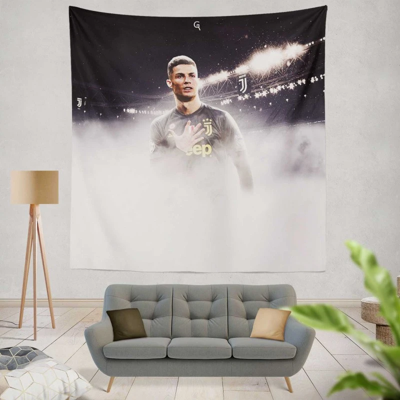 Popular Sports person for All Time Cristiano Ronaldo Tapestry