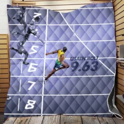 Popular Sprinter Usain Bolt Quilt Blanket
