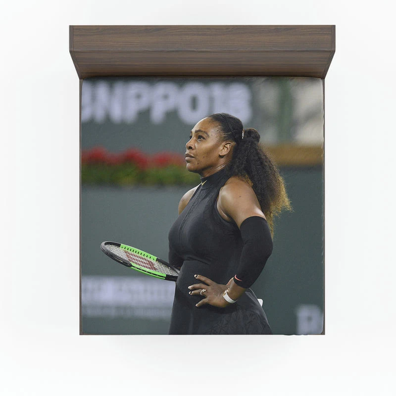 Popular Tennis Player Serena Williams Fitted Sheet