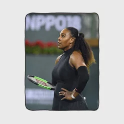 Popular Tennis Player Serena Williams Fleece Blanket 1