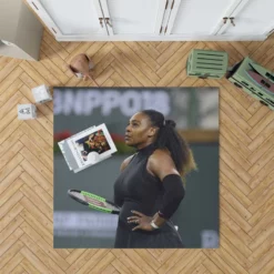 Popular Tennis Player Serena Williams Rug