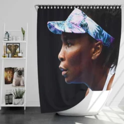 Popular Tennis Player Venus Williams Shower Curtain