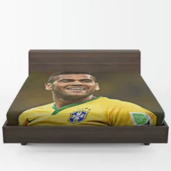 Populer Brazilian Football Player Dani Alves Fitted Sheet 1