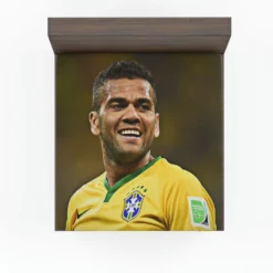 Populer Brazilian Football Player Dani Alves Fitted Sheet