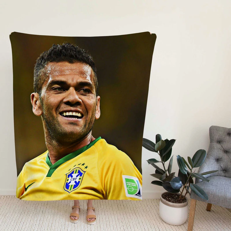 Populer Brazilian Football Player Dani Alves Fleece Blanket