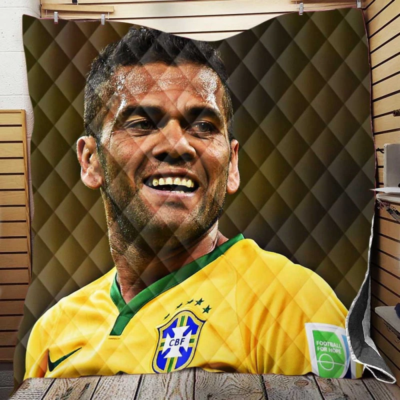 Populer Brazilian Football Player Dani Alves Quilt Blanket