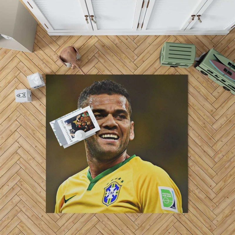 Populer Brazilian Football Player Dani Alves Rug