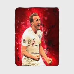 Populer England Player Harry Edward Kane Fleece Blanket 1