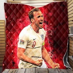 Populer England Player Harry Edward Kane Quilt Blanket