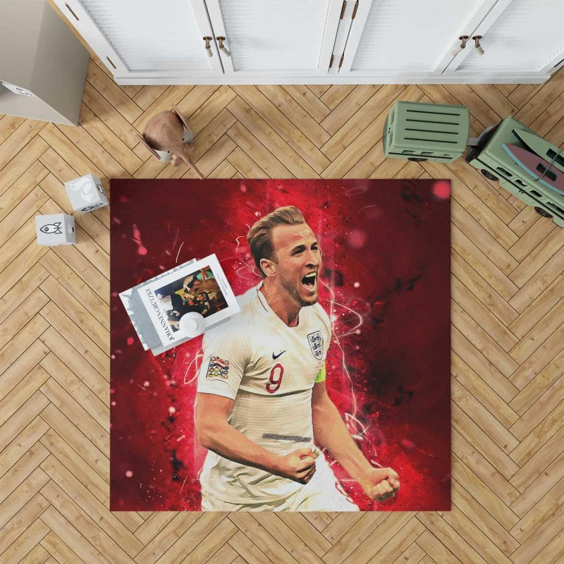 Populer England Player Harry Edward Kane Rug