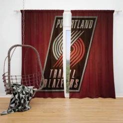 Portland Trail Blazers NBA Window Curtain