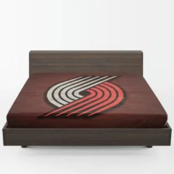 Portland Trail Blazers Team Logo Fitted Sheet 1