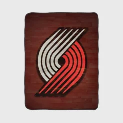 Portland Trail Blazers Team Logo Fleece Blanket 1