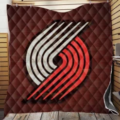 Portland Trail Blazers Team Logo Quilt Blanket