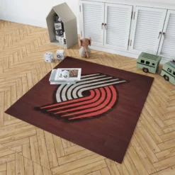 Portland Trail Blazers Team Logo Rug 1