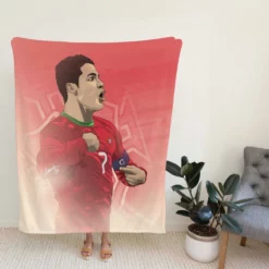 Portugal Captain Cristiano Ronaldo Fleece Blanket