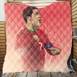 Portugal Captain Cristiano Ronaldo Quilt Blanket