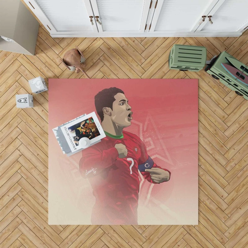 Portugal Captain Cristiano Ronaldo Rug