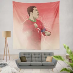 Portugal Captain Cristiano Ronaldo Tapestry