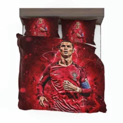 Portugal Captain sports Player Cristiano Ronaldo Bedding Set 1