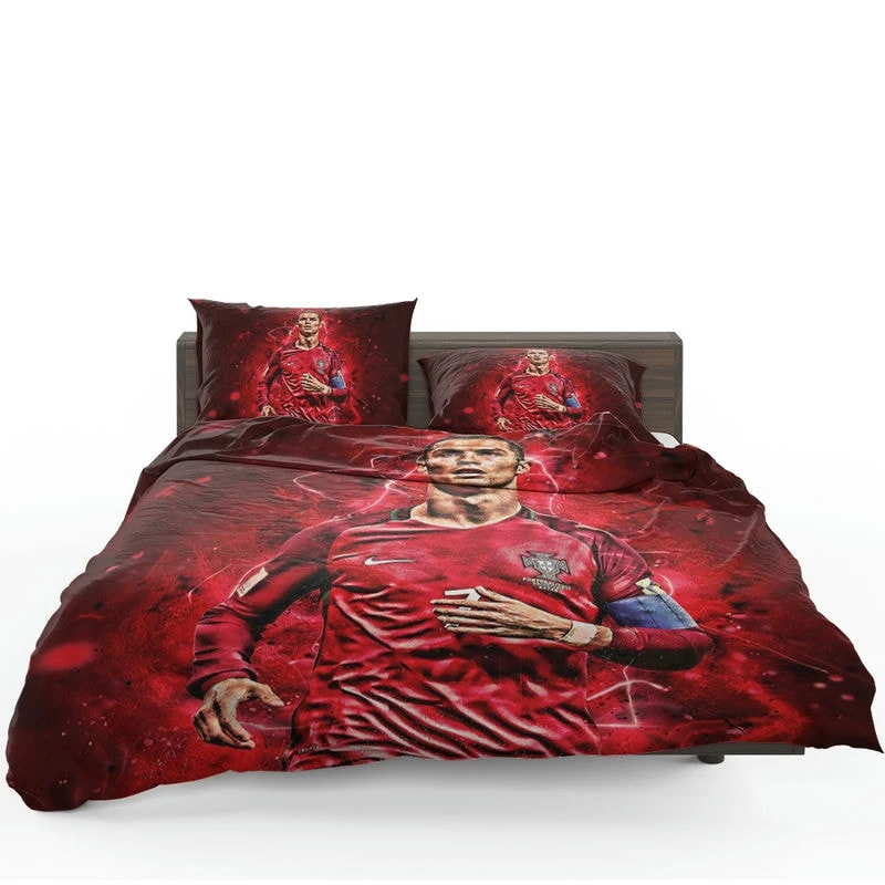 Portugal Captain sports Player Cristiano Ronaldo Bedding Set