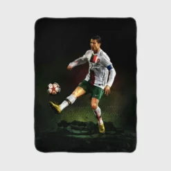 Portugal Soccer Player Cr7 Cristiano Ronaldo Fleece Blanket 1