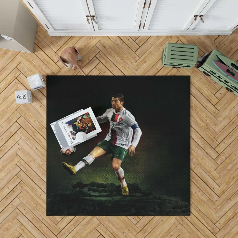 Portugal Soccer Player Cr7 Cristiano Ronaldo Rug