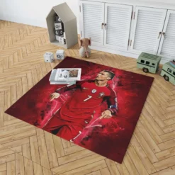 Portugal Soccer Player Cristiano Ronaldo Rug 1