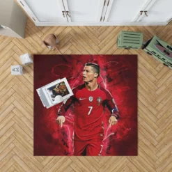Portugal Soccer Player Cristiano Ronaldo Rug
