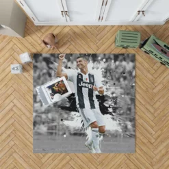 Portuguese Soccer Player Cristiano Ronaldo Rug