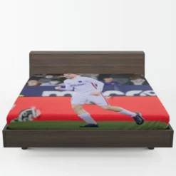 Powerful Barcelona Football Player Pedri Fitted Sheet 1