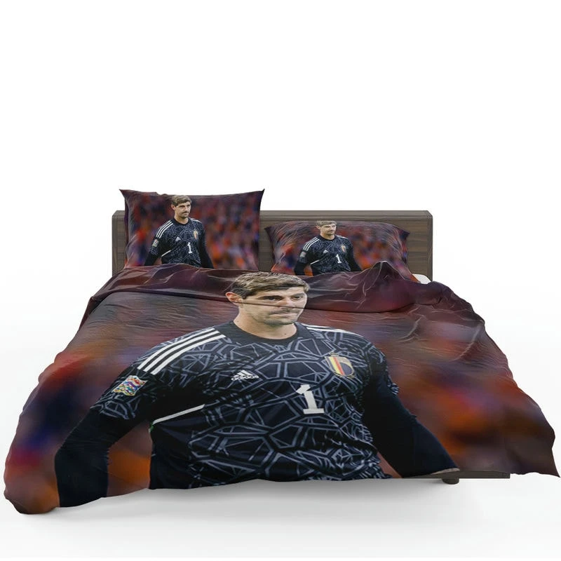 Powerful Belgium Football Thibaut Courtois Bedding Set