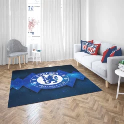 Powerful British Chelsea Logo Rug 2