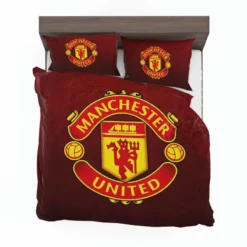 Powerful English Football Club Manchester United Logo Bedding Set 1