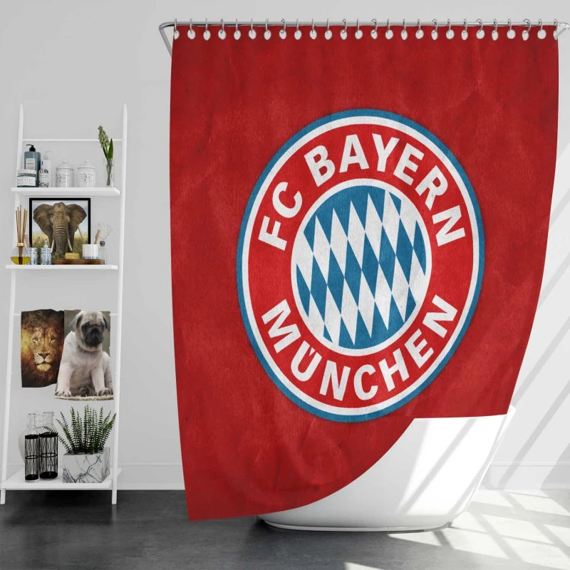 Powerful German Club FC Bayern Munich Shower Curtain