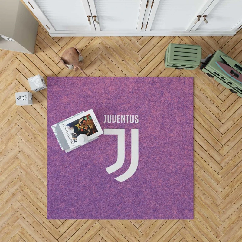 Powerful Italian Soccer Club Juventus FC Rug