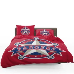 Powerful MLB Team Texas Rangers Bedding Set