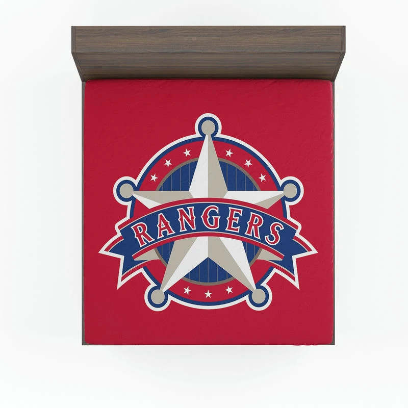 Powerful MLB Team Texas Rangers Fitted Sheet