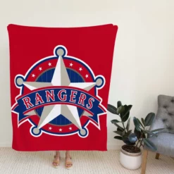 Powerful MLB Team Texas Rangers Fleece Blanket