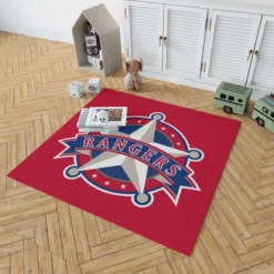 Powerful MLB Team Texas Rangers Rug 1